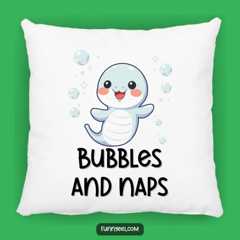 Cozy Kawaii Eel Bubble Pillow: Soft Decor and Funny Gift for Underwater Dreamers