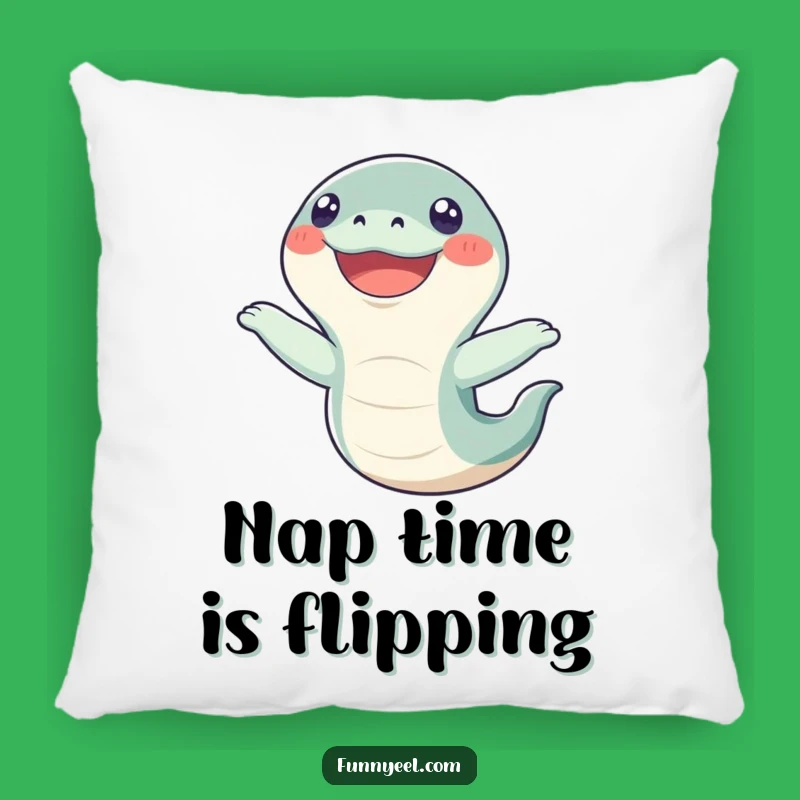 Funny Kawaii Eel Flip Pillow: Comfy & Hilarious Accent for Any Room