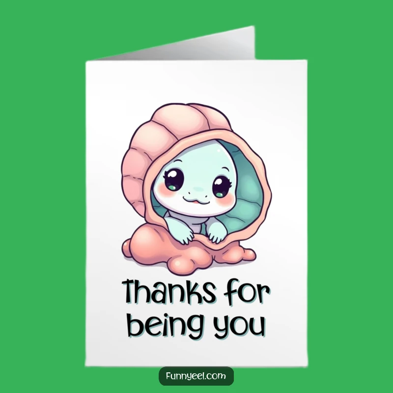 Free Printable Eel Thank You Card: So Curious About Your Kindness!