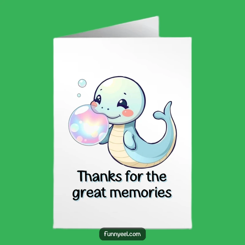 Free Printable Eel Thank You Card: Youre Amazing!
