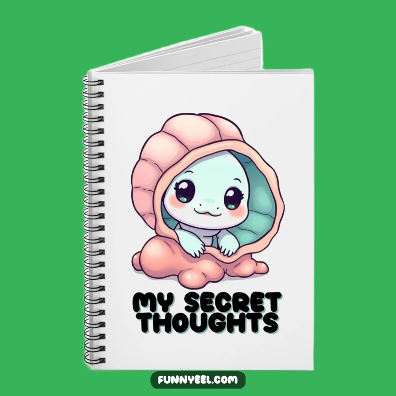 Curious Kawaii Eel Seashell Notebook: Funny Journal for Ideas and Mysteries